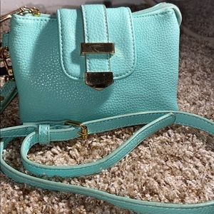 Turquoise crossbody bag